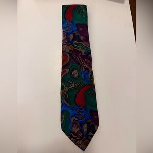 J. Garcia Cartoon Limbo Collection Eight Silk Tie